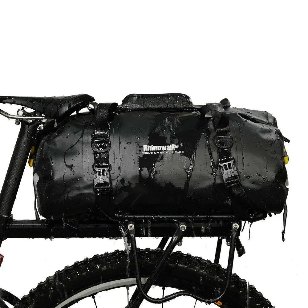 20L Waterproof Duffel Bag Multifunctional Cycling Bicycle Rear Seat Trunk Bag Bike Rack Pannier Bag Outdoor Camping Boating Kayaking Traveling Beach