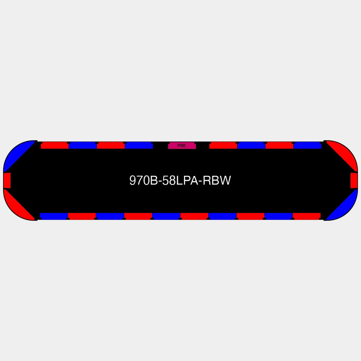 58" Black Widow Series NFPA LED Light Bar w/ Preemption