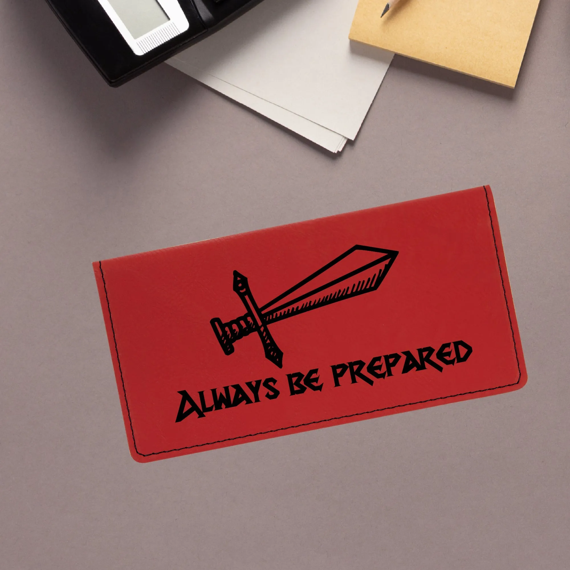 Always Be Prepared Checkbook Cover