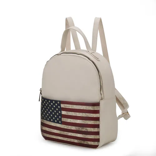 Briella Vegan Leather Women’s FLAG Backpack