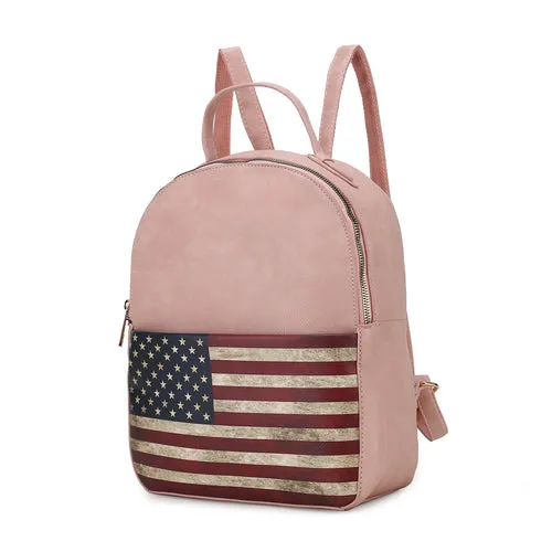 Briella Vegan Leather Women’s FLAG Backpack