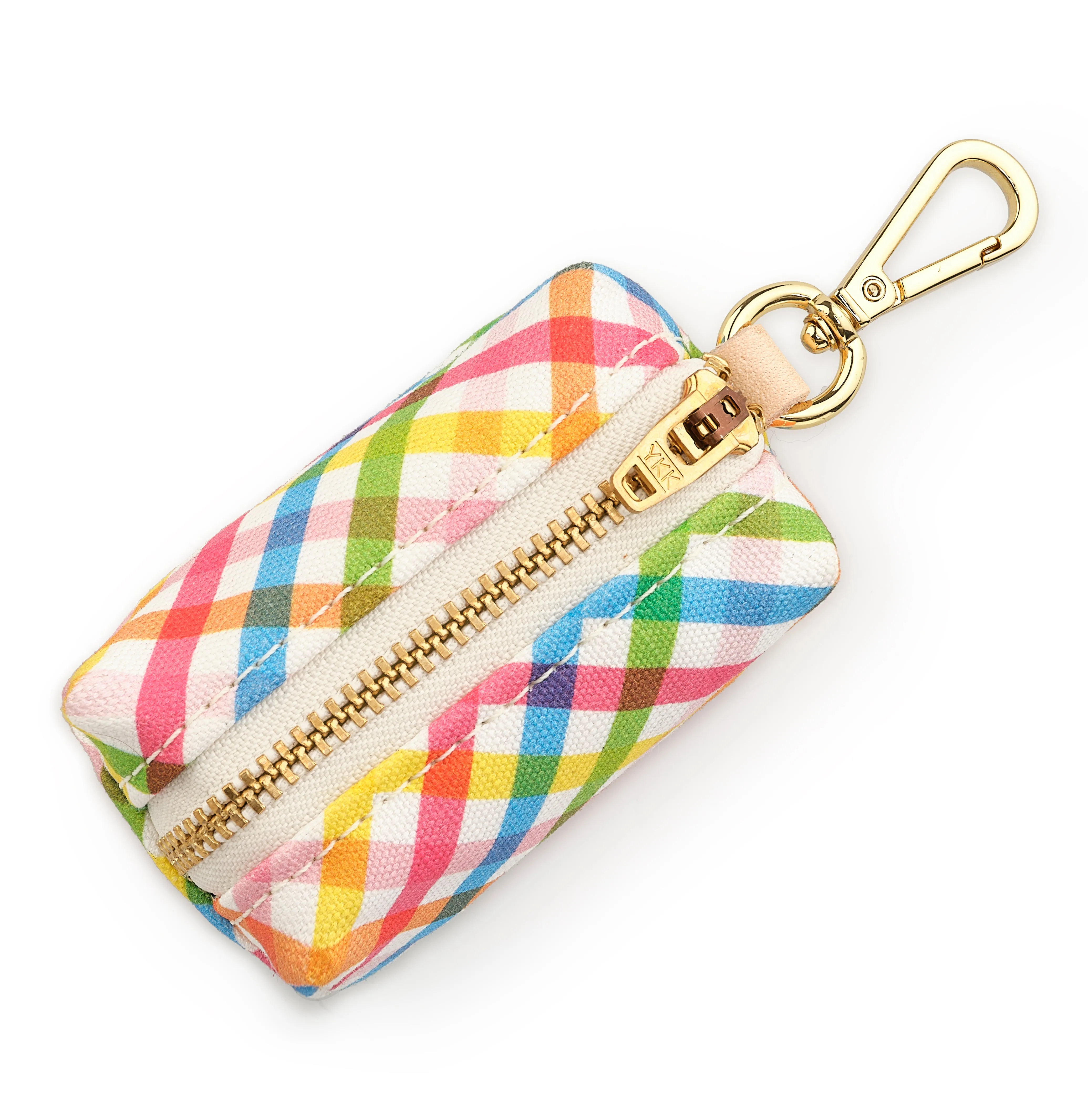 Dog Poop Bag dispenser: Rainbow Gingham