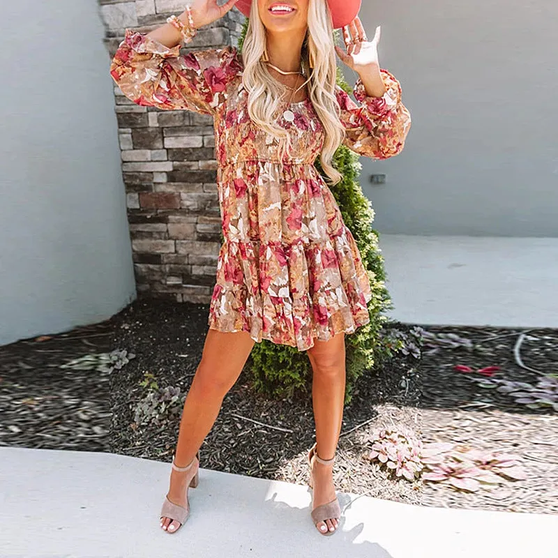 Golden Gate Floral Babydoll Tunic