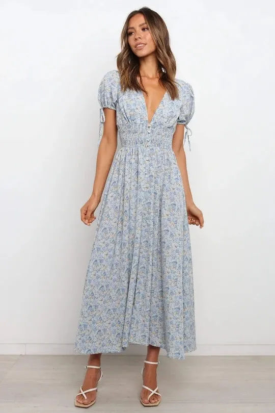 Heaven On Earth Cotton Crochet Tiered Maxi Dress