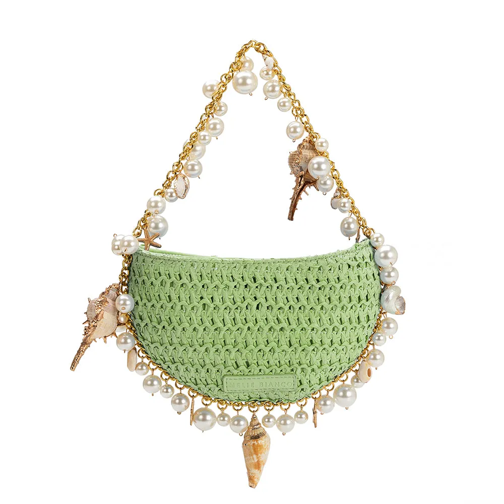 Isla Lime Small Straw Top Handle Bag - FINAL SALE