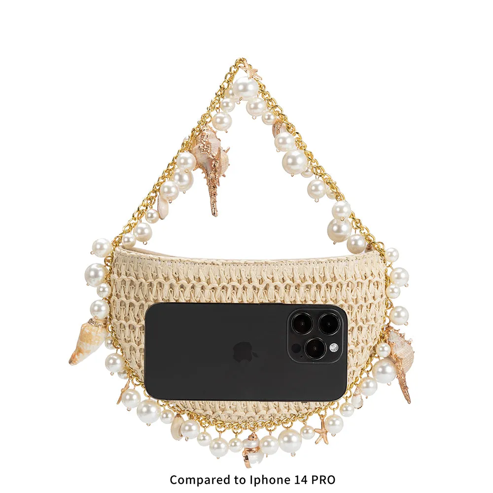 Isla Lime Small Straw Top Handle Bag - FINAL SALE