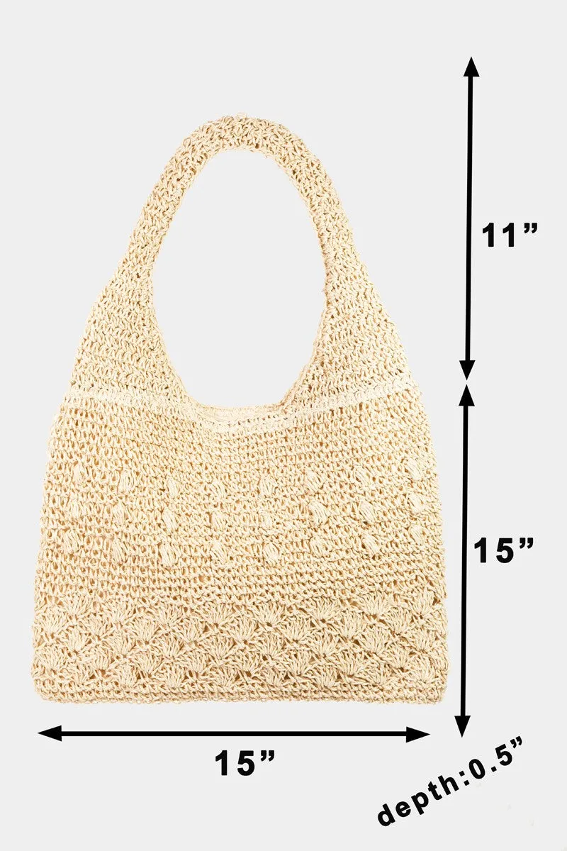 Kanas Straw Braided Tote Bag