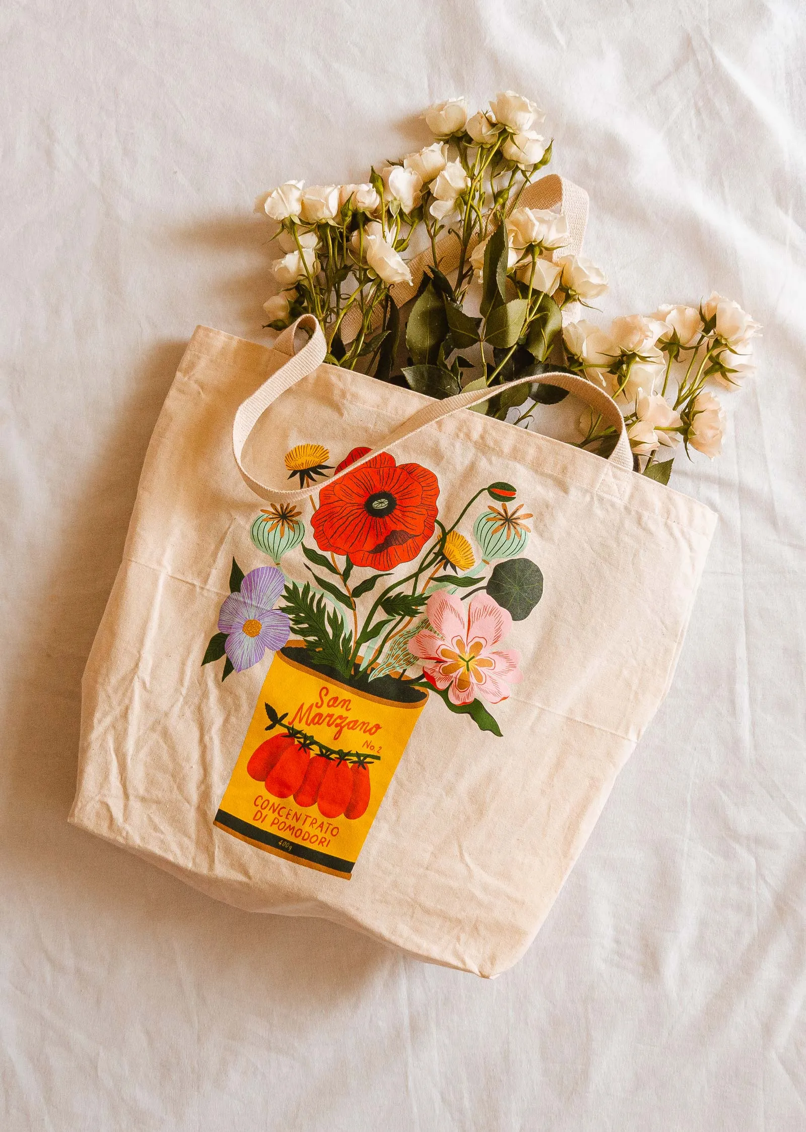 Natural tote bag - San Marzano by Bodil Jane