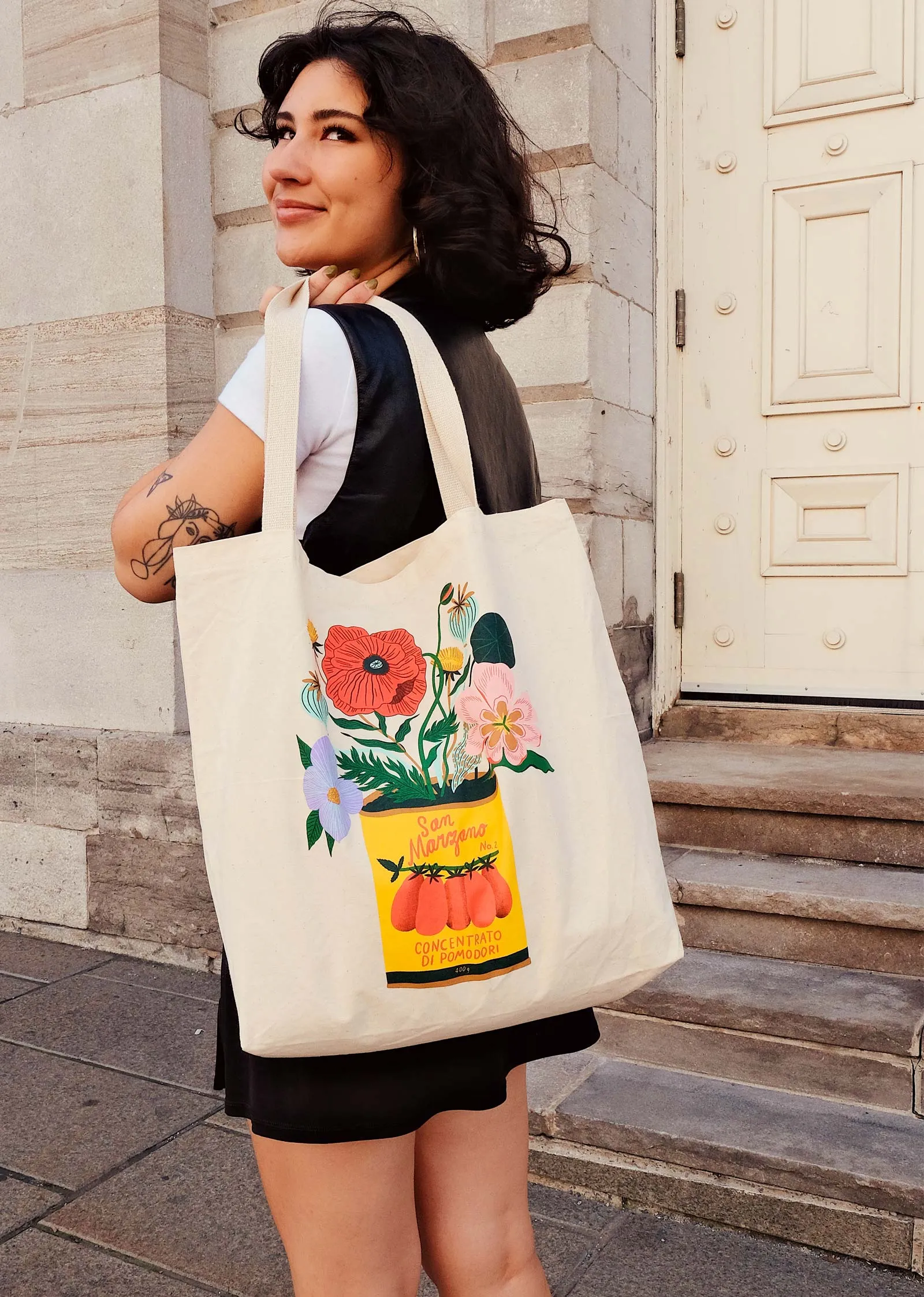 Natural tote bag - San Marzano by Bodil Jane