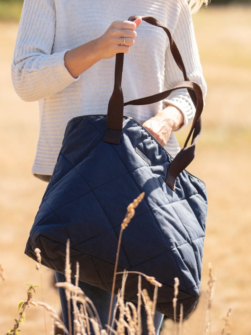 Oversized Tote Bag - Navy