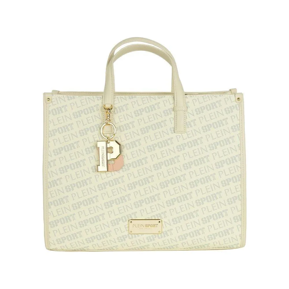 Plein Sport White Polyamide Women Shoulder Bag