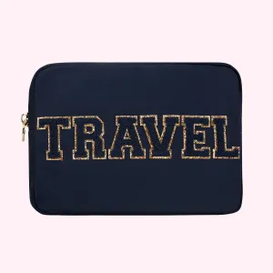 "travel" Large Pouch In Sapphire