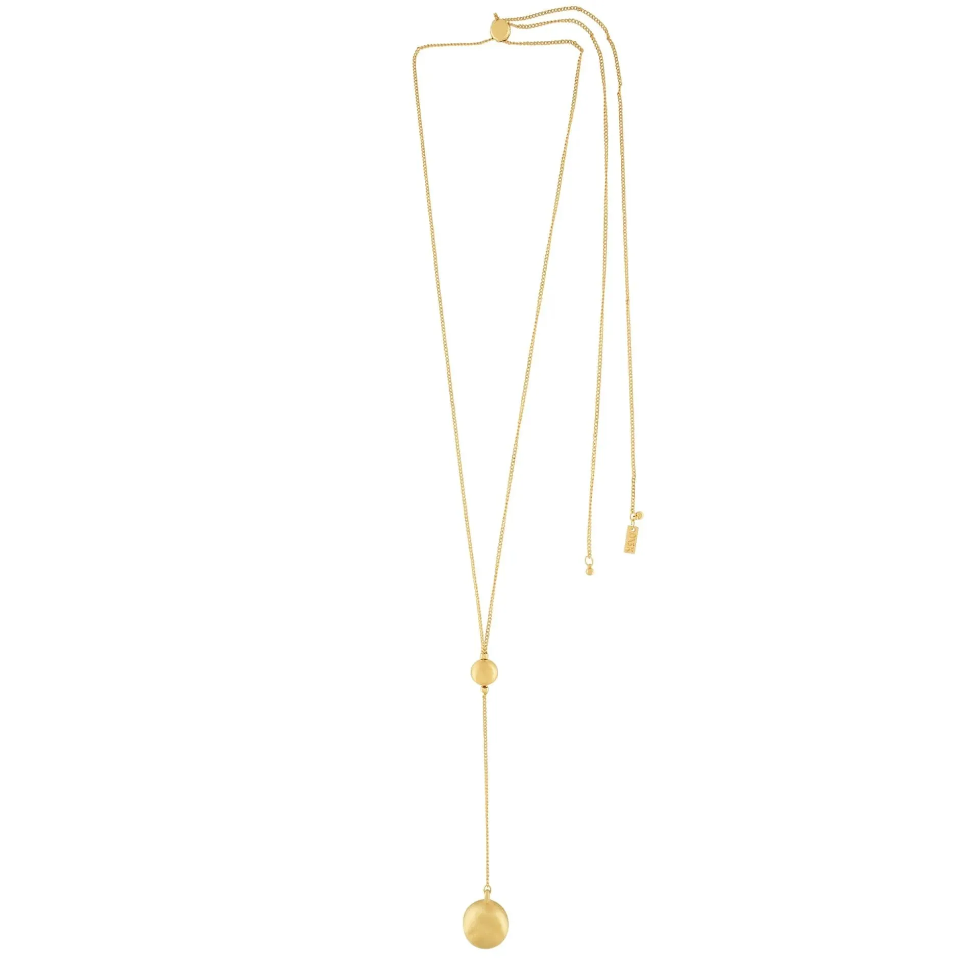 Tabitha Adjustable Ball Necklace Gold Plating