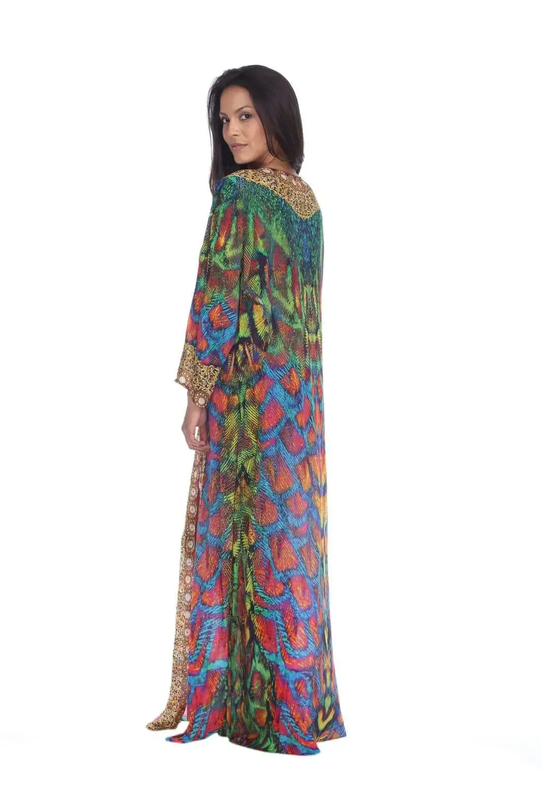 Wholesale Cover-Up Kimonos For Women In Multi-Color Made From Imported Polyester