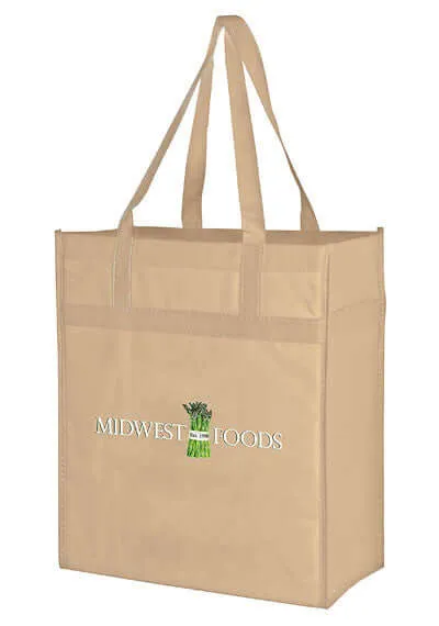 Wholesale Heavy Duty Non-Woven Grocery Tote Bag with Poly Board Insert - Y2KH131015