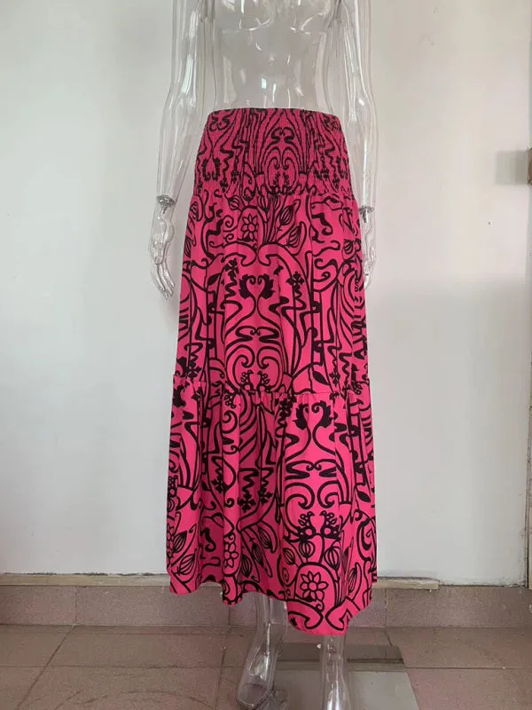 Women's Resort Style Casual Printed Skirt